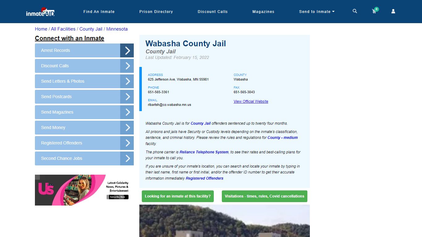 Wabasha County Jail - Inmate Locator - Wabasha, MN